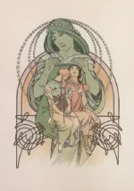 Ilsée, princesse de Tripoli by Alphonse Mucha, a living room wall art print for refined interiors
