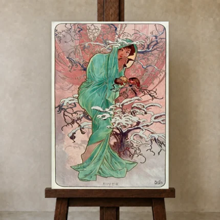 Premium Wall Art Dikey  Html Edition – FAMOUS2407051 shown in Studio Easel