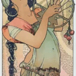 Salomé by Alphonse Mucha, a living room wall art print for refined interiors