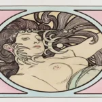 Vitrail pour la façade de la boutique Fouquet by Alphonse Mucha, an office wall art print for refined interiors