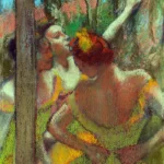 Dancers by Edgar Degas, a living room wall art print for refined interiors