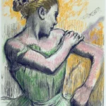 Danseuse by Edgar Degas, a living room wall art print for refined interiors