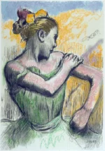 Danseuse by Edgar Degas, a living room wall art print for refined interiors