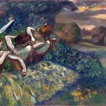 Four Dancers by Edgar Degas, a living room wall art print for refined interiors