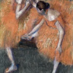 Two Dancers by Edgar Degas, a living room wall art print for refined interiors