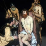 Jesus Mocked by the Soldiers by Édouard Manet, a living room wall art print for refined interiors