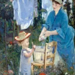 Laundry by Édouard Manet, a living room wall art print for refined interiors