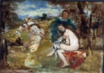 Surprised nymph by Édouard Manet, a bedroom wall art print for refined interiors