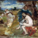 Surprised nymph by Édouard Manet, a bedroom wall art print for refined interiors