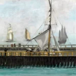 The jetty of Boulogne-sur-Mer by Édouard Manet, a living room wall art print for refined interiors