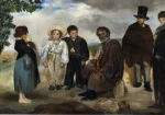 The Old Musician by Édouard Manet, a living room wall art print for refined interiors