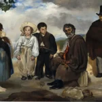 The Old Musician by Édouard Manet, a living room wall art print for refined interiors