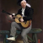 The Spanish Singer by Édouard Manet, a living room wall art print for refined interiors
