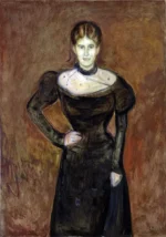 Aase Nørregaard by Edvard Munch, a living room wall art print for refined interiors