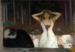 Ashes by Edvard Munch, a living room wall art print for refined interiors