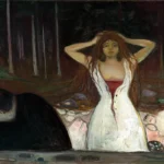 Ashes by Edvard Munch, a living room wall art print for refined interiors