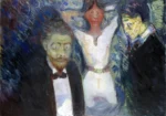 Jealousy by Edvard Munch, a living room wall art print for refined interiors