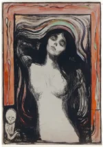 Madonna by Edvard Munch, a living room wall art print for refined interiors
