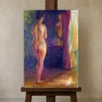Premium Wall Art Dikey  Html Edition – FAMOUS2407118 shown in Studio Easel