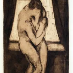 The Kiss by Edvard Munch, a bedroom wall art print for refined interiors