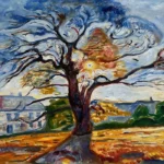 The Oak by Edvard Munch, a living room wall art print for refined interiors
