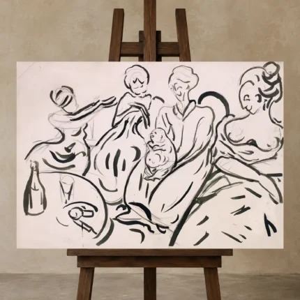 Premium Wall Art Yatay Html Edition – FAMOUS2407131 shown in Studio Easel