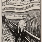 The Scream by Edvard Munch, a living room wall art print for refined interiors