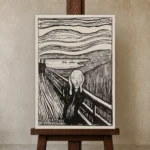 Premium Wall Art Dikey  Html Edition – FAMOUS2407132 shown in Studio Easel