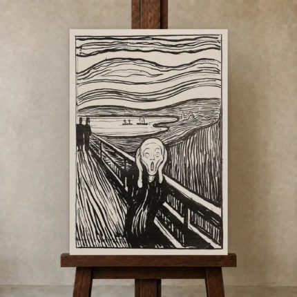 Premium Wall Art Dikey  Html Edition – FAMOUS2407132 shown in Studio Easel