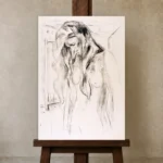 Premium Wall Art Dikey  Html Edition – FAMOUS2407138 shown in Studio Easel