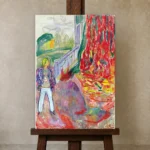 Premium Wall Art Dikey  Html Edition – FAMOUS2407139 shown in Studio Easel