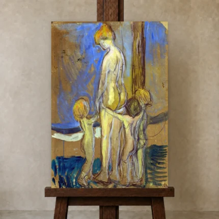 Premium Wall Art Dikey  Html Edition – FAMOUS2407141 shown in Studio Easel