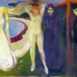 Woman. Sphinx by Edvard Munch, a living room wall art print for refined interiors
