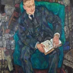 Dr. Hugo Koller by Egon Schiele, a living room wall art print for refined interiors