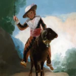 Boy on a Ram by Francisco de Goya, a kids room wall art print for refined interiors