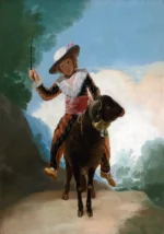 Boy on a Ram by Francisco de Goya, a kids room wall art print for refined interiors