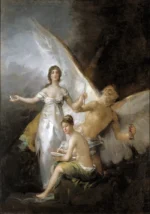 Truth, Time and History by Francisco de Goya, a living room wall art print for refined interiors