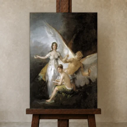 Premium Wall Art Dikey  Html Edition – FAMOUS2407161 shown in Studio Easel