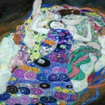 Die Jungfrau (The Virgin) by Gustav Klimt, a living room wall art print for refined interiors