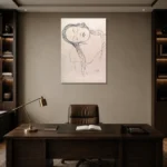 Premium Wall Art Dikey  Html Edition – FAMOUS2407170 shown in Room 2