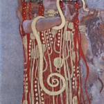 Hygieia by Gustav Klimt, a living room wall art print for refined interiors