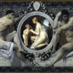 Idylle by Gustav Klimt, a living room wall art print for refined interiors
