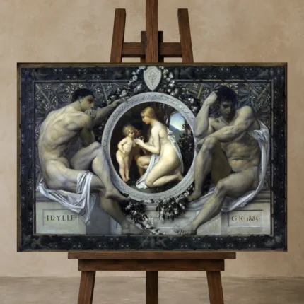Premium Wall Art Yatay Html Edition – FAMOUS2407172 shown in Studio Easel