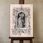 Premium Wall Art Dikey  Html Edition – FAMOUS2407175 shown in Studio Easel