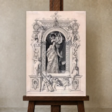 Premium Wall Art Dikey  Html Edition – FAMOUS2407175 shown in Studio Easel