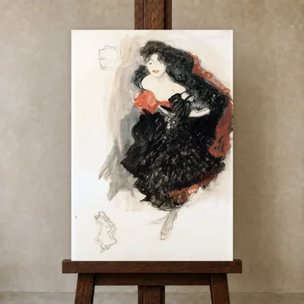 Premium Wall Art Dikey  Html Edition – FAMOUS2407177 shown in Studio Easel
