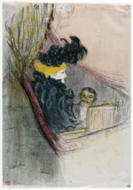 A Princely Idyl, Clara Ward by Henri de Toulouse-Lautrec, a living room wall art print for refined interiors