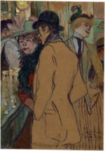 Alfred la Guigne by Henri de Toulouse-Lautrec, a living room wall art print for refined interiors