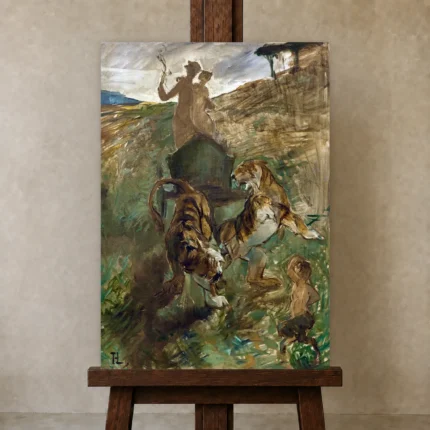 Premium Wall Art Dikey  Html Edition – FAMOUS2407183 shown in Studio Easel