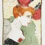Bust Of Mademoiselle Lender by Henri de Toulouse-Lautrec, a living room wall art print for refined interiors